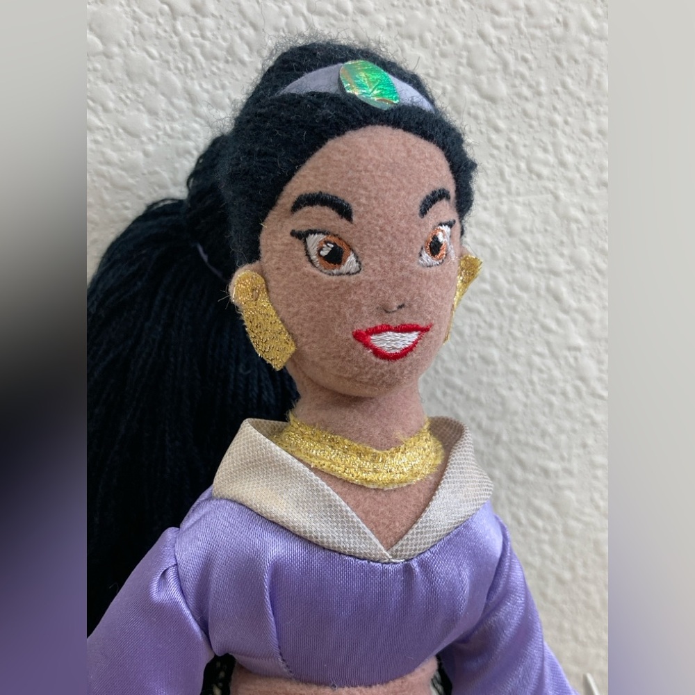 Disney Princess Jasmine Mini Bean Bag Plush Purple Outfit Collectible - Picture 2 of 10